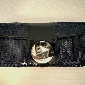 Kate Spade Navy Sequin Clutch
